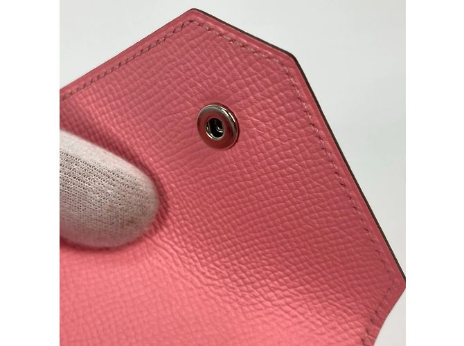 Monedero Quatre Coin Levain de Hermès Rosa - vista 8