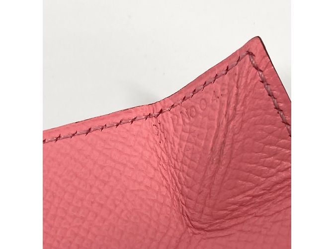 Monedero Quatre Coin Levain de Hermès Rosa - vista 9