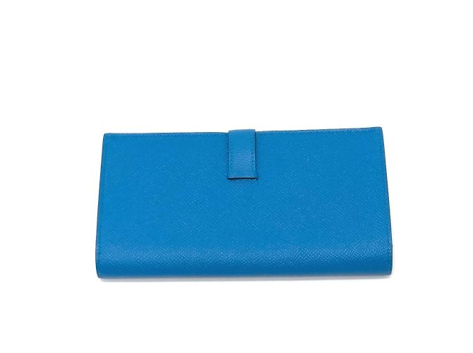 Cartera Bifold Soufflet Bearn de Hermès Azul - vista 2