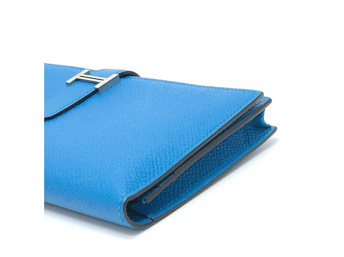 Cartera Bifold Soufflet Bearn de Hermès Azul - vista 4