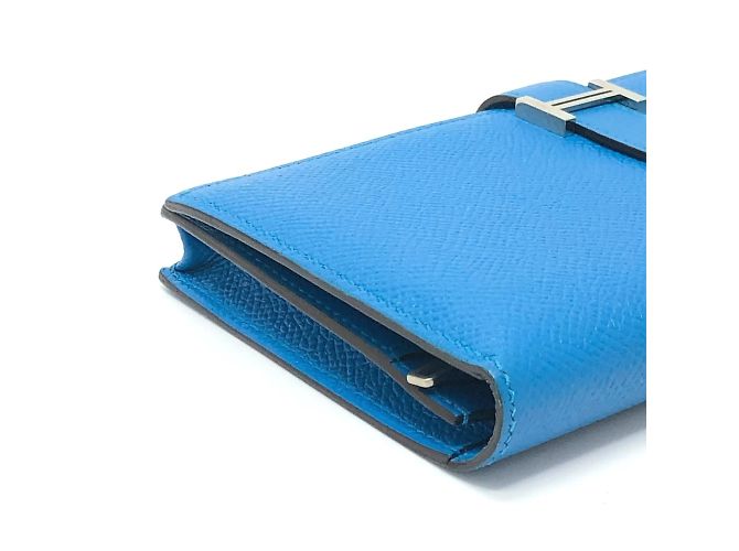 Cartera Bifold Soufflet Bearn de Hermès Azul - vista 5