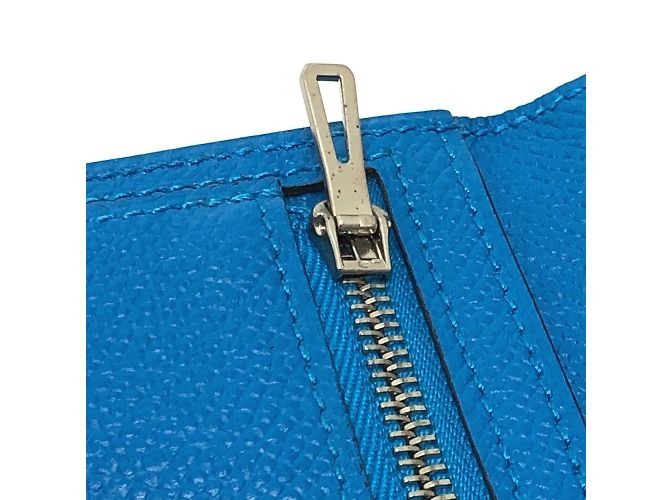 Cartera Bifold Soufflet Bearn de Hermès Azul - vista 8
