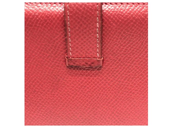 Hermès Bearn Soufflet Bifold Langbörse Rot - Ansicht 7