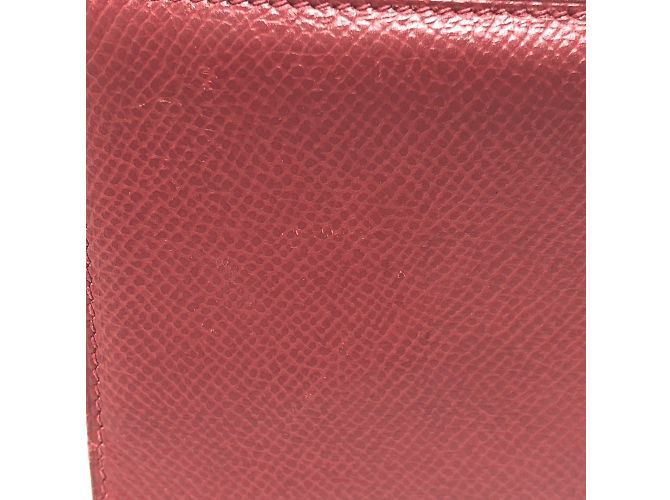 Hermès Bearn Soufflet Bifold Langbörse Rot - Ansicht 8