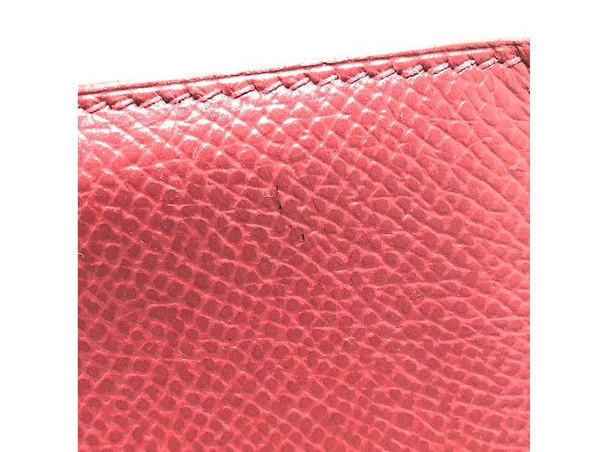 Hermès Bearn Soufflet Bifold Langbörse Rot - Ansicht 9