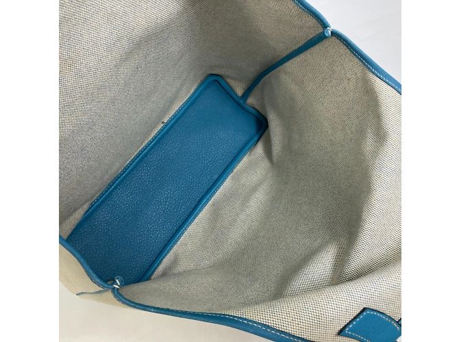 Hermès Jardinier PM Schultertasche Blau - Ansicht 11