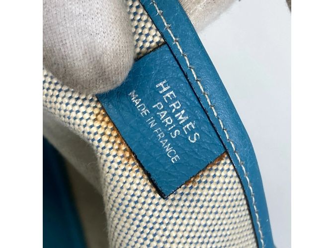Hermès Jardinier PM Schultertasche Blau - Ansicht 13