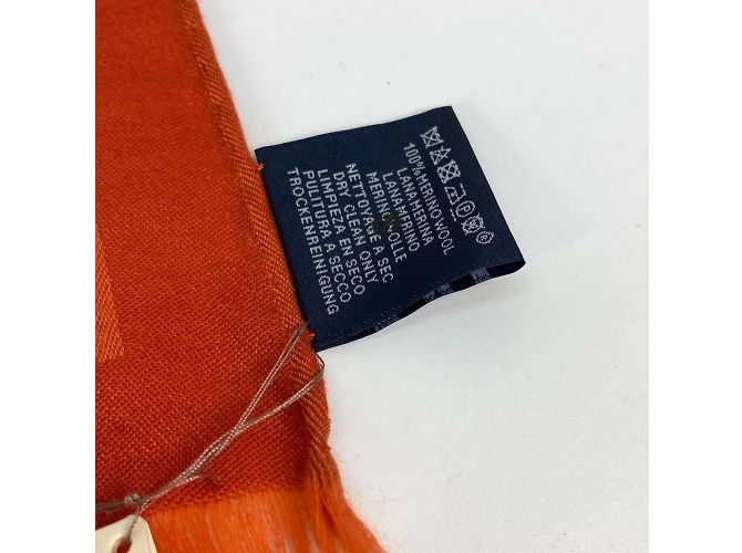 Sciarpa in lana con stampa Cavallo di Hermès Arancione - vista 12