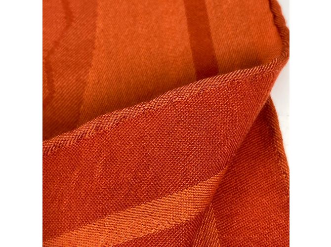 Sciarpa in lana con stampa Cavallo di Hermès Arancione - vista 14