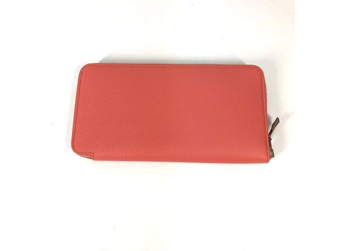 Cartera con cremallera redonda Azap Long Silk'in de Hermès Rosa - vista 2