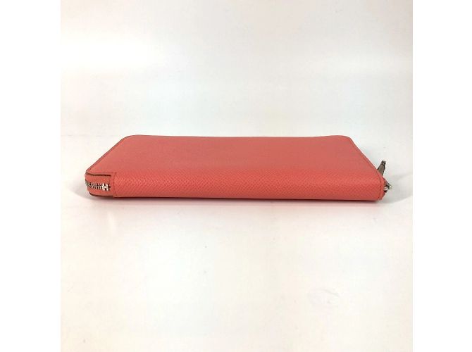 Cartera con cremallera redonda Azap Long Silk'in de Hermès Rosa - vista 3