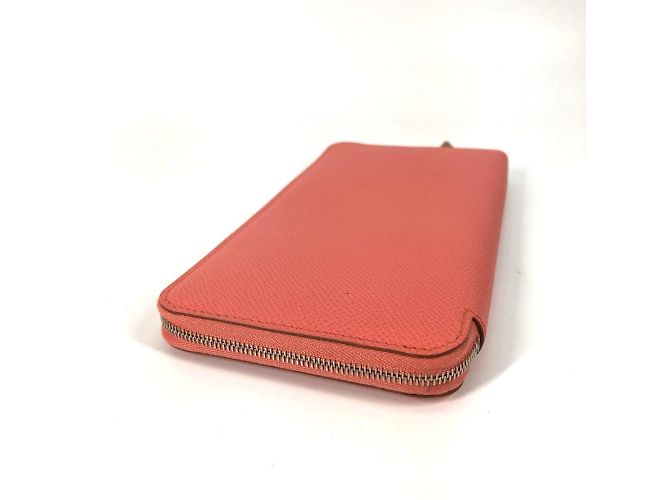Cartera con cremallera redonda Azap Long Silk'in de Hermès Rosa - vista 5
