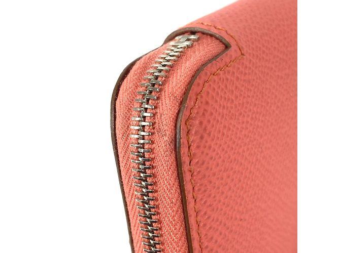 Cartera con cremallera redonda Azap Long Silk'in de Hermès Rosa - vista 9