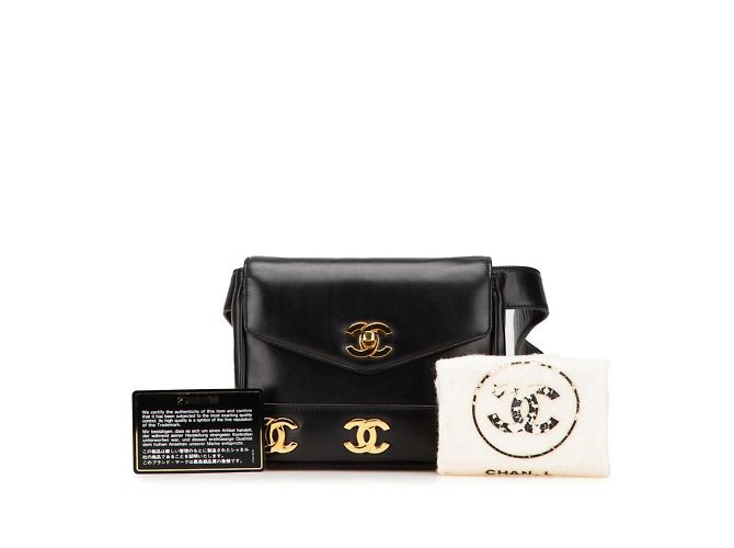 Borsa a spalla/in vita Chanel Triple Coco Mark Nero - vista 13