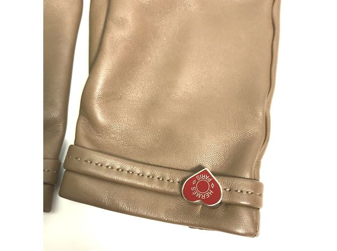 Guanti Hermès Heart Dream Love Marrone Taupe - vista 3