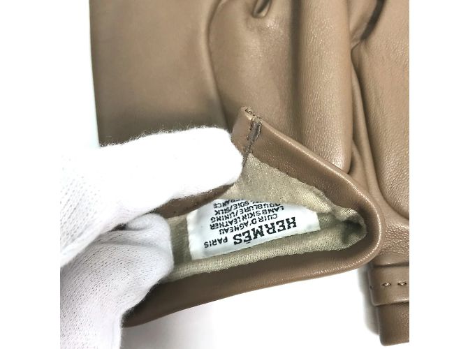 Guanti Hermès Heart Dream Love Marrone Taupe - vista 7