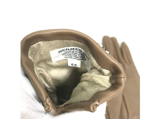 Guanti Hermès Heart Dream Love Marrone Taupe - vista 9
