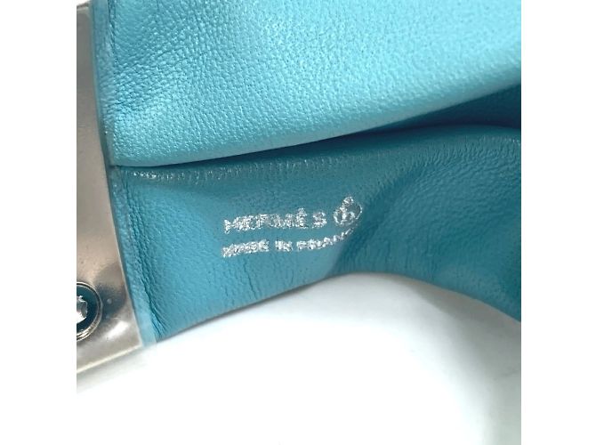 Hermès Pulsera HERMES Medor Torsade Petit H Plata Azul claro - vista 3