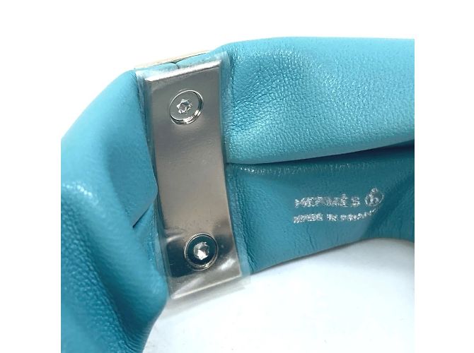 Hermès Pulsera HERMES Medor Torsade Petit H Plata Azul claro - vista 4
