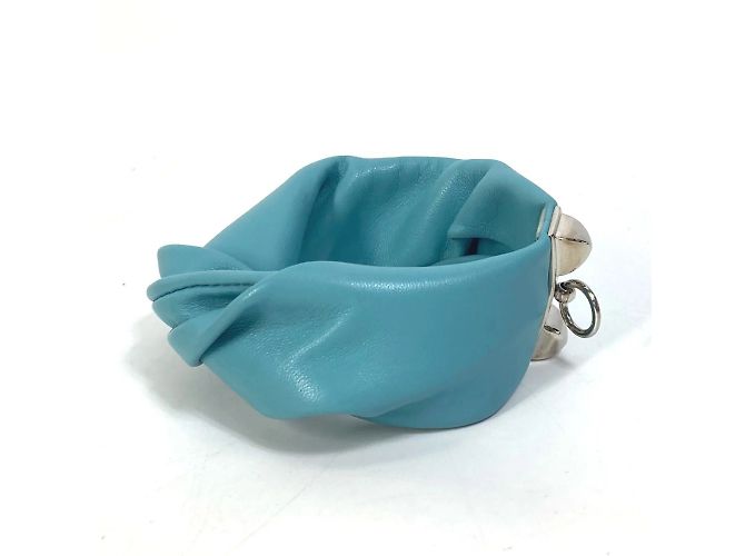 Hermès Pulsera HERMES Medor Torsade Petit H Plata Azul claro - vista 6