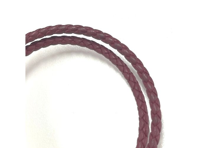 Bracciale in pelle intrecciata Tourni Tresse di Hermès Marrone - vista 9