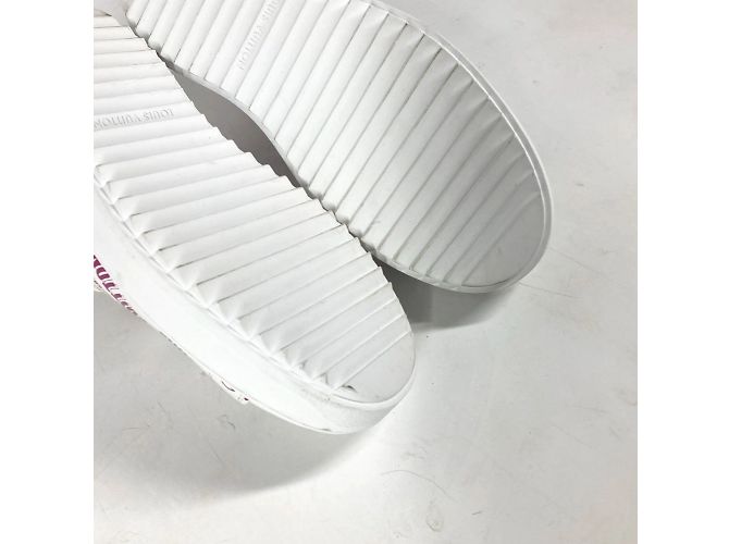 Sneakers Time Out Louis Vuitton Rosa Bianco - vista 11