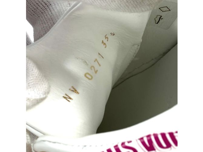 Sneakers Time Out Louis Vuitton Rosa Bianco - vista 12