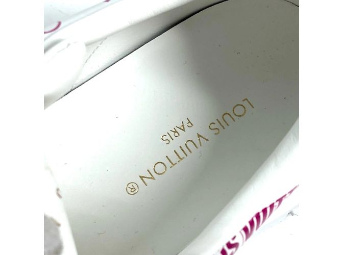 Sneakers Time Out Louis Vuitton Rosa Bianco - vista 13