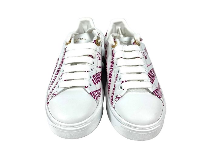 Sneakers Time Out Louis Vuitton Rosa Bianco - vista 2