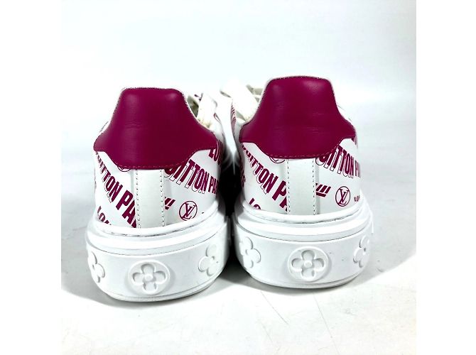 Sneakers Time Out Louis Vuitton Rosa Bianco - vista 3