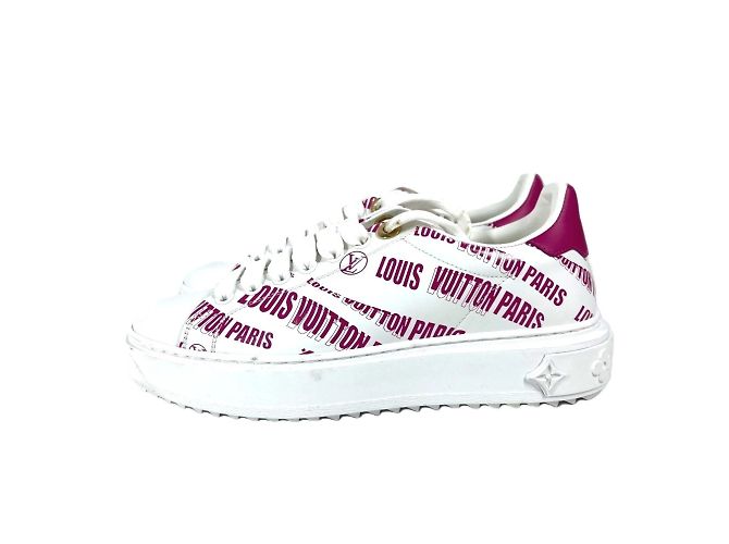 Sneakers Time Out Louis Vuitton Rosa Bianco - vista 5