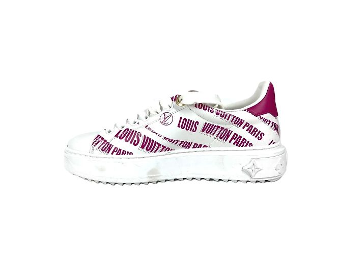 Sneakers Time Out Louis Vuitton Rosa Bianco - vista 6