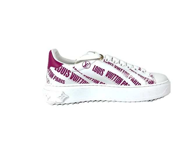 Sneakers Time Out Louis Vuitton Rosa Bianco - vista 7