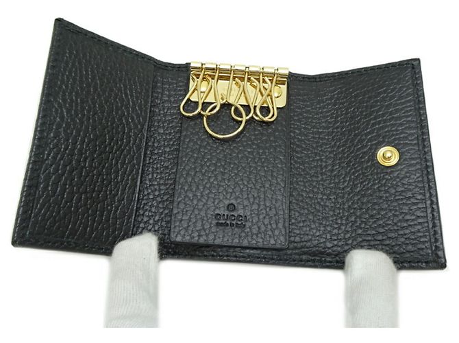 Gucci GG Marmont 6-Ring Schlüsseletui Schwarz - Ansicht 5