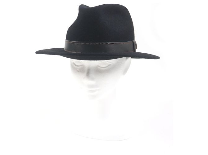 Hermès Fedora de Conejo Hermes Negro - vista 2