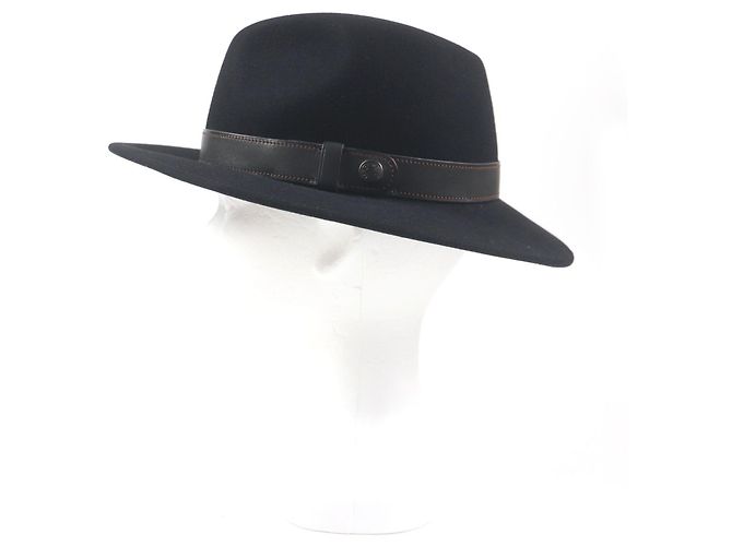 Hermès Fedora de Conejo Hermes Negro - vista 3