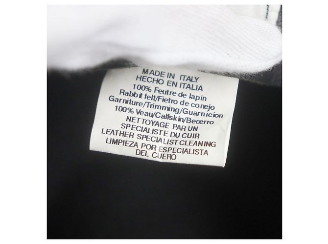 Hermès Fedora de Conejo Hermes Negro - vista 9