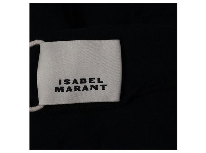 Camiseta asimétrica Isabel Marant Sebani en algodón negro - vista 4