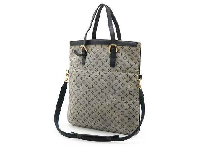 Borsa Tote Mini Francois Monogram Louis Vuitton Blu - vista 2