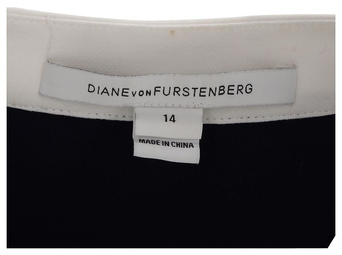 Abito Mini Wrap Gracie Bow in Viscosa Blu di Diane Von Furstenberg - vista 4