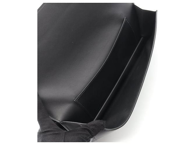 Clutch Birkin Shadow de couro da Hermès Preto - vista 3