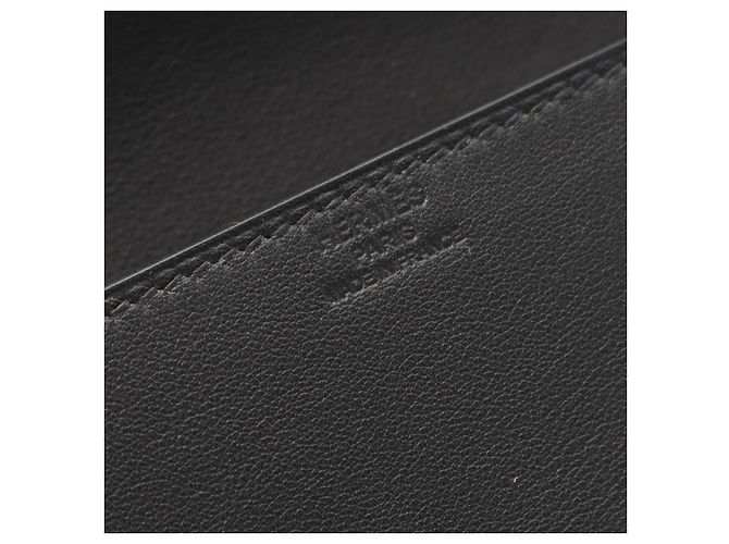 Clutch Birkin Shadow de couro da Hermès Preto - vista 4