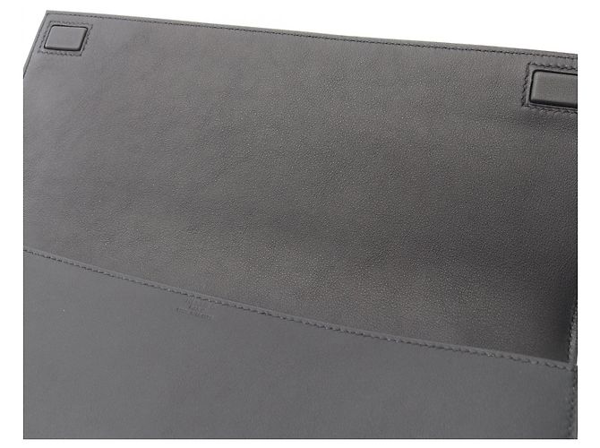 Clutch Birkin Shadow de couro da Hermès Preto - vista 5