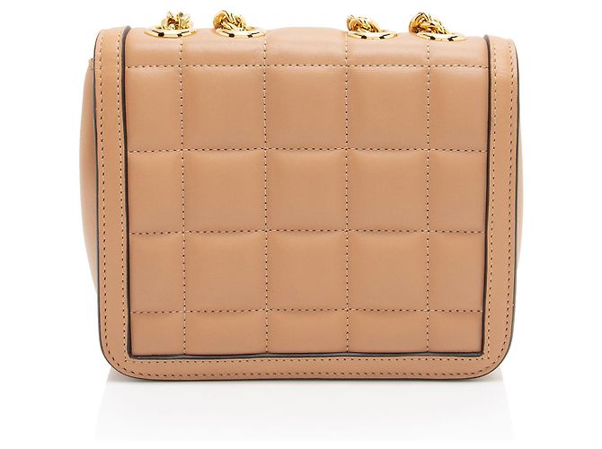 Borsa a spalla mini Deco in pelle di vitello Gucci Marrone Beige - vista 3