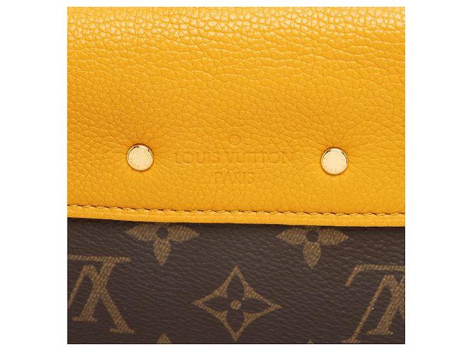 Borsa a spalla Pallas in tela Monogram Louis Vuitton Marrone - vista 9