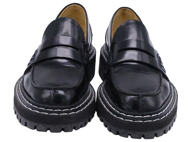Mocassini con suola spessa Proenza Schouler in pelle nera - vista 2