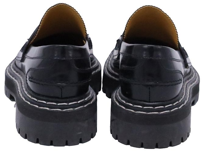 Mocassini con suola spessa Proenza Schouler in pelle nera - vista 3