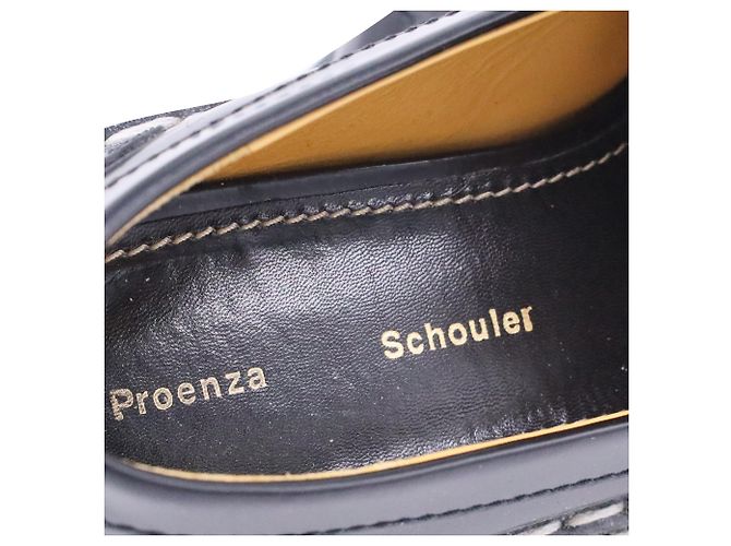Mocassini con suola spessa Proenza Schouler in pelle nera - vista 7