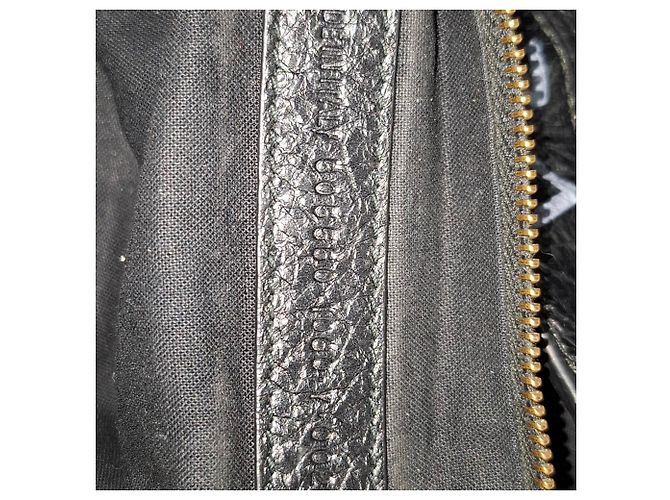 Bolsa City Graffiti Balenciaga em couro preto - vista 8