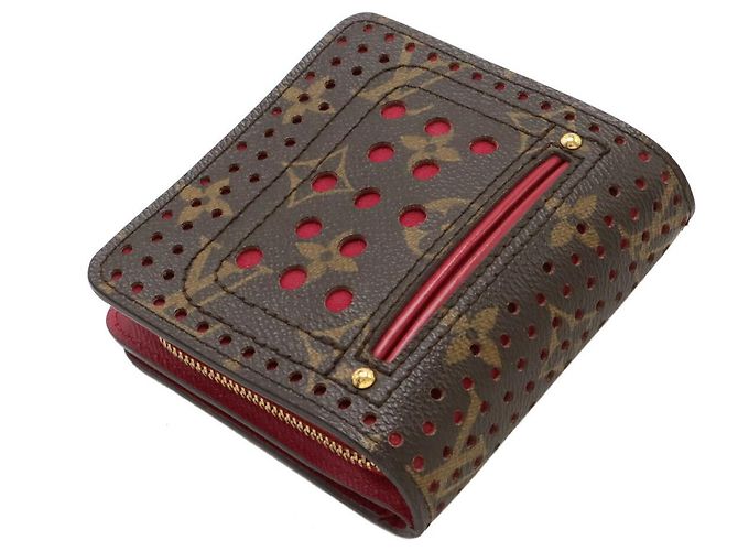 Portafoglio compatto con zip Monogram Perfo Louis Vuitton Rosa - vista 2
